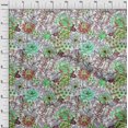 thumbnail image 4 of oneOone Velvet Red Fabric Florals Sewing Material Print Fabric By The Yard 58 Inch Wide, 4 of 4