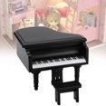 thumbnail image 2 of Durable Habilement Meublé Longue Durée de Service Mini Piano Maison de Poupée, Ensemble de Tabouret de Piano Maison de Poupée, pour les Jeux à Domicile Enfants Enfants, 2 of 8