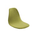 thumbnail image 1 of Armless Shell Chair Seat Cover Modern Living Room Jacquard Slipcover yellow, 1 of 7