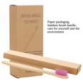 thumbnail image 4 of 4pcs Soft Bristles Bamboo Toothbrushes Eco Friendly Oral Care Tooth Brush for Travel, 4 of 7