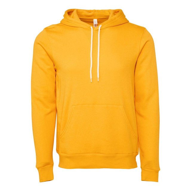 Bella Canvas 3719 Unisex Poly-Cotton Fleece Pullover Hoodie, 2XL, Gold