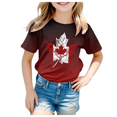 Ketyyh-chn99 Little Boys Short Sleeve Outfits Girls Tee Summer Crewneck T Shirt Casual Fit Basic Shirts for 6-7 Years,Wine