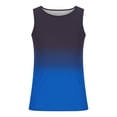 thumbnail image 5 of Sentmoon Débardeurs pour Hommes Été Sans Manches Col Rond T-Shirts pour Homme Couleur Dégradée Coupe Ample Grande Taille Évacuation de l'Humidité Vêtements Vacances pour Tenue de Rue Décontractée TTTTG, 5 of 5