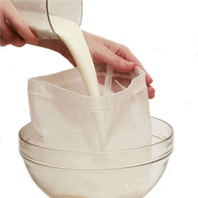 QualitChoice 6 Pcs Sac Filtre en Maille Fine de Qualité Alimentaire Réutilisable en Nylon pour Café Infusé à Froid Filtre Multifonction Outils de Cuisine pour la Maison