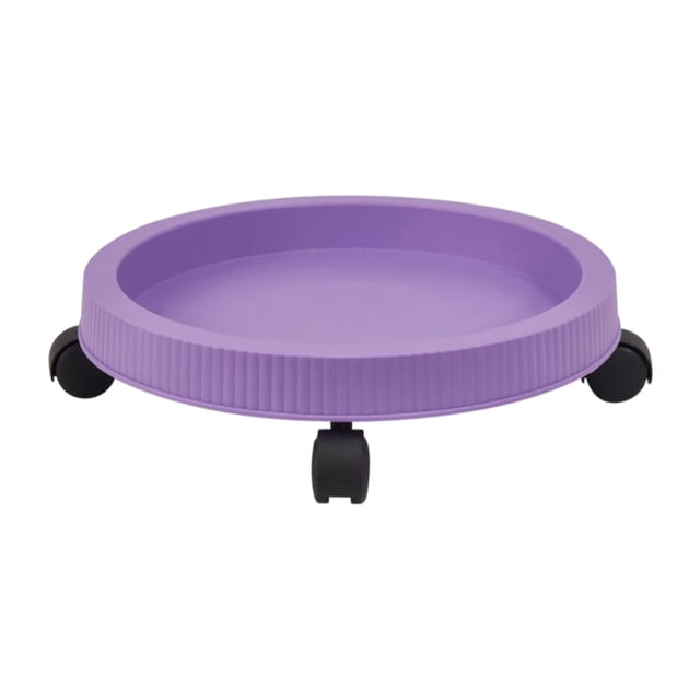 Plateau Roulant pour Pot de Fleurs avec Roues, Soucoupe pour Plante, Transporteur de Fleurs Robuste. une Soucoupe Ronde durable et Violette pour Plante avec un Bord Nervuré, Dotée de Quatre Roues Pivotantes Noires pour une Mobilité Facile. Diamètre Extérieur de 33 cm (13 Pouces) et Diamètre Intérieur de 29 cm (11,42 Pouces). Convient à une Utilisation Intérieure et Extérieure dans les Maisons, Jardins, Cuisines, Bureaux et Plus. Conçue pour Stocker l'Excès d'Eau et Garder les Planchers Propres.