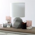 thumbnail image 1 of All the Rages LT2060-WHT Lampe en Béton Géométrique au Design Simple, Blanc, 1 of 6