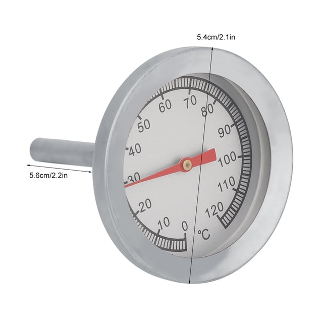 1pc BBQ Pizza Grill Temperature Gauge 120 degrees Celsius for Barbecue Cooking