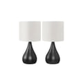 thumbnail image 4 of Monarch Specialties Lighting, Set Of 2, 18"h, Table Lamp, Black Metal, Ivory / Cream Shade, Contemporary, 4 of 5