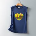 thumbnail image 4 of Birdeem Fashion Women Printing Round-Neck Sleeveless Block Shirts Tunic Tee Tops, 4 of 5