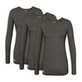thumbnail image 1 of Sivvan Lot de 3 T-Shirts/maillots de Corps à Manches Longues Confort pour Femmes, 1 of 4