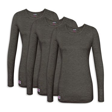 Sivvan 3 Pack Women's Comfort Long Sleeve T-Shirt/Underscrub Tee