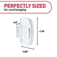 thumbnail image 2 of Command Clear Round Cord Clips, 4 Clips, 5 Strips, 2 of 9