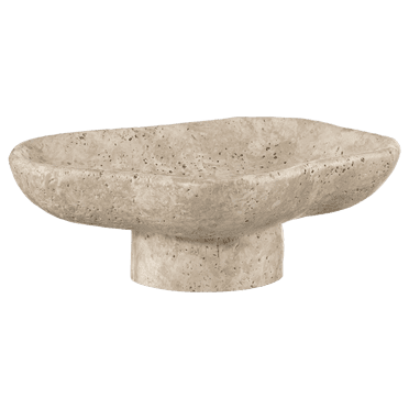 Bouclair Plateau en Ciment Beige sur Support 8.5 X 3.1 Po (21.59 X 7.87 cm)