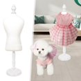thumbnail image 2 of DOLITY Dog Dress Form Mannequin Jewelry Chain Show Holder Display Stand for Pet Clothes White, 2 of 9