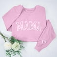 thumbnail image 2 of Mama Culottes pour Femmes Chandails « » pour Femmes Chandail à Col Rond Surdimensionné Coupe Ample Chandail à Manches Longues pour la Fête des Mères TP Rose, 2 of 9