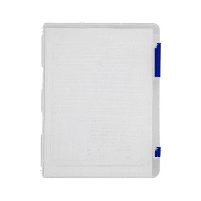 Jovati Boîte de Rangement de Dossiers en Plastique, A5, Transparente, 1 Unité