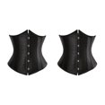 thumbnail image 4 of maskred Vêtements de Forme Corset à Lacets pour Femmes et Confortable Noir M 2Set, 4 of 6