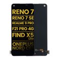 thumbnail image 2 of Assemblage de Remplacement OLED Sans Cadre Compatible pour OPPO Reno 7 SE / Find X5 Lite / F21 Pro 4G / Reno 7 / Reno 8 / Oneplus Nord CE 2 / Realme 9 Pro (Reconditionné) (Version Internationale) Toutes Couleurs, 2 of 8