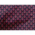 thumbnail image 4 of oneOone Cotton Poplin Fabric Floral Block Printed Fabric 1 Yard 42 Inch Wide, 4 of 4