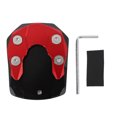 thumbnail image 2 of Motorcycle Kickstand Extension Plate, Aluminum Alloy Motorcycle Kickstand Extender Foot Side Stand Extension Foot Pad Support Plate for XMAX 125 250 300, 2 of 7