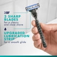 thumbnail image 4 of Gillette Mach3 Shaving Razor for Menillette 3-Blade Razor Handle for Men’s Grooming, 2 Razor Blade Refills, Razor Blades with Lubrication Strip, 4 of 18