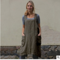 thumbnail image 1 of Faithtur Casual Vintage X Shape Back Sleeveless Cooking Apron with Pockets, 1 of 5