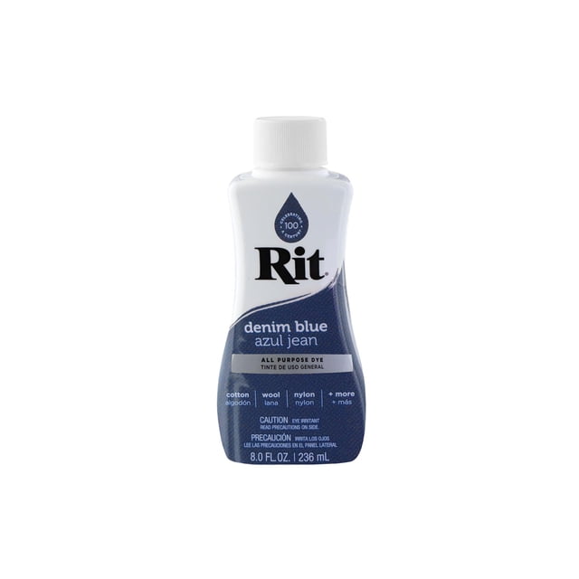 Rit Dye Liquid 8 Fluid oz Denim Blue