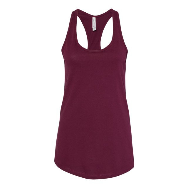 Bella Canvas 6008 Women`s Jersey Racerback Tank, XL, Maroon