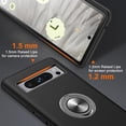 thumbnail image 3 of [PST] Google Pixel 8 Ring Case, Étui Hybride Magnétique avec Béquille et Support Anneau Invisible, 3 of 5