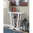 thumbnail image 2 of Pemberly Row Table Console Contemporaine en V, Fini Bois Blanc, 2 of 7