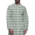 thumbnail image 4 of Atasi Printed Long Sleeve Kurta With Pajama Set For Men Summer Clothing, 4 of 4