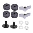 thumbnail image 1 of lionlar 12Pcs Cymbal Replacement Accessories Easy Installation Drum Cymbal s Pads Gray, 1 of 9