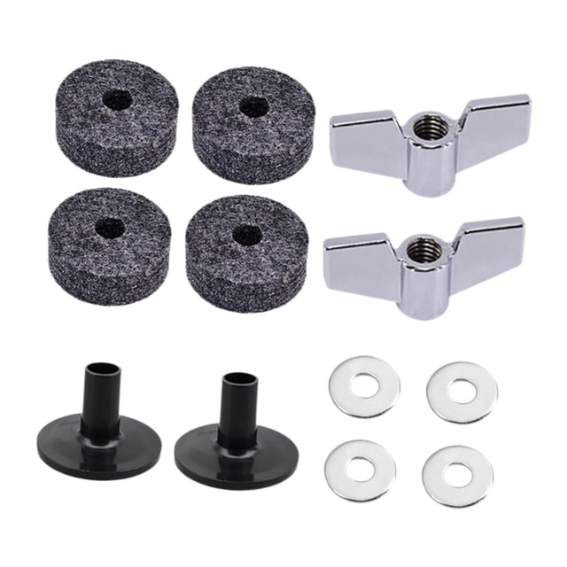 lionlar 12Pcs Cymbal Replacement Accessories Easy Installation Drum Cymbal s Pads Gray