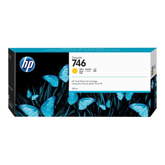 HP 746 - 300 ml - yellow - original - DesignJet - ink cartridge - for DesignJet Z6, Z6dr, Z9+, Z9+dr