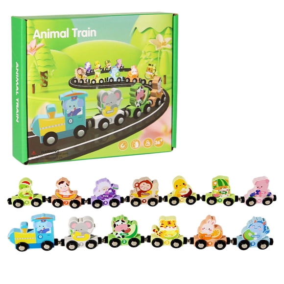 Children Track Building Blocks Tractor Magnetic Digital Train Baby Early Education Educational Boys Assembled Toys
