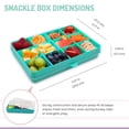 thumbnail image 3 of Melii 12 Compartment Snackle Box container - Blue - 1 unit, 3 of 7