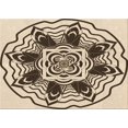 thumbnail image 1 of Ahgly Company Tapis d'Intérieur Lavables à la Machine, Rectangle Transitionnel, Surface Dorée à la Vanille, 7' x 10', 1 of 7