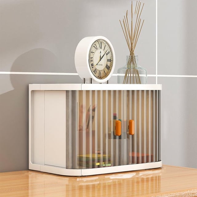 Tuitoonm Storage Box Storage Bins With Lids Stackable Collapsible Storage Box Toy Storage Storage Cabinet With Door Plastic Box For Organization containers