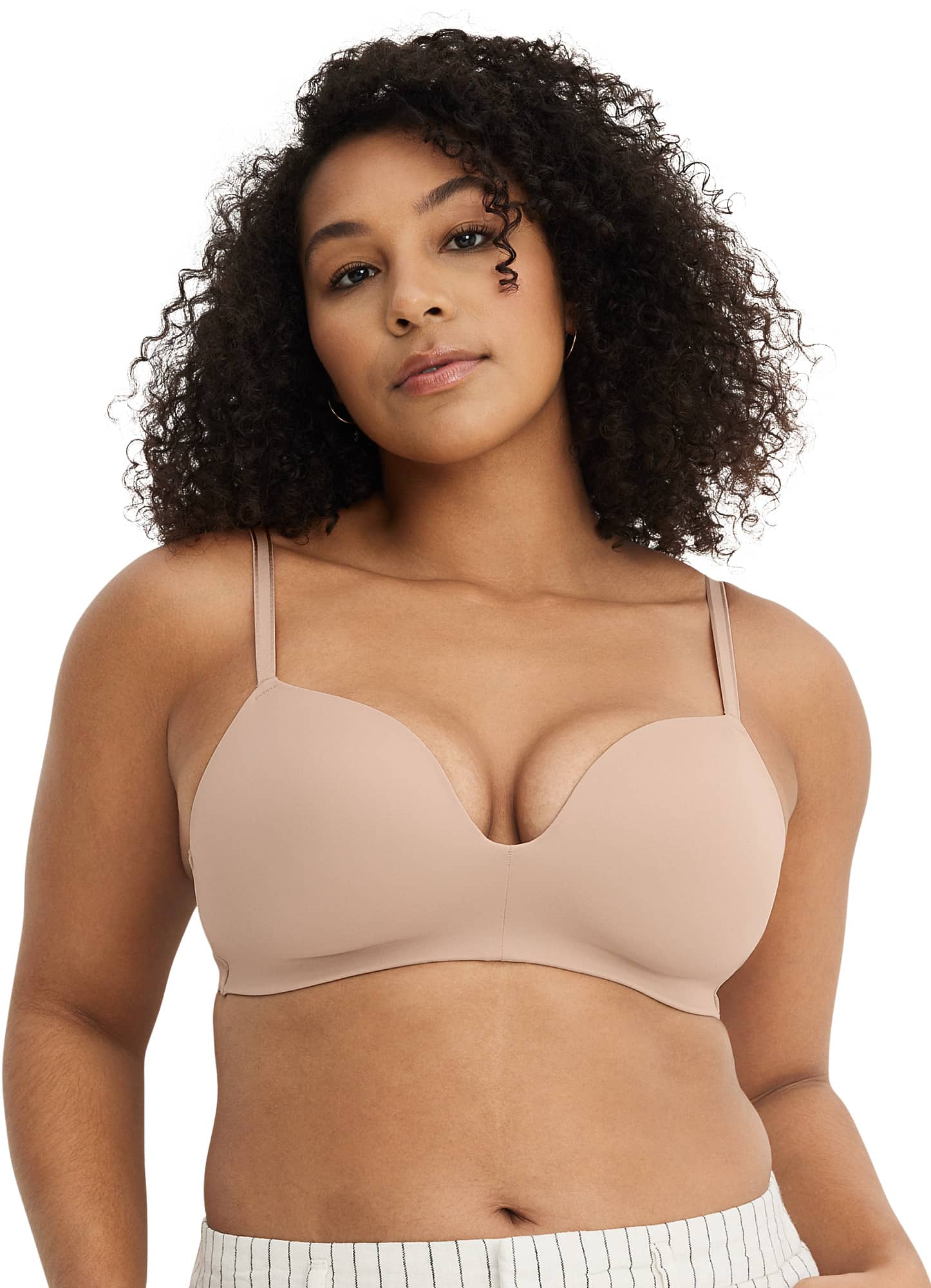 Jockey Smooth & Sleek Microfiber Demi Coverage Wirefree T-Shirt Bra