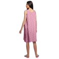 thumbnail image 4 of Moomaya Robe de Nuit Trapèze Sans Manches Imprimée pour Femme en Coton, 4 of 6
