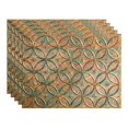 thumbnail image 1 of Fasade Rings Copper Fantasy 18in x 24in Vinyl Backsplash Panel 5 Pack, 1 of 5