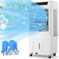 thumbnail image 1 of Potente Aire Acondicionado Portátil Evaporativo 3 en 1 – Enfriador de Aire 3000 CFM con Depósito de 39L, 3 Velocidades, Temporizador de 12H, 4 Bloques de Hielo – Ideal para Interiores y Exteriores, 1 of 7