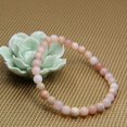 thumbnail image 3 of Bracelet Extensible Unisexe en Perles Rondes de 6 mm en Opale Rose Péruvienne Naturelle 7 Pouces, 3 of 3