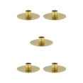 thumbnail image 3 of Thinsony Pillar Candle Holder Candlelight Home Decor Party for Dining Christmas Gold Large 5Set, 3 of 6