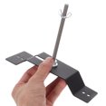 thumbnail image 2 of Miangastore Spare Tire Carrying Bracket Wall Mounted Tire Carrier Rack Wheel Bracket Trailer Spare Tire Mount Trailer Wheel Bracket Kit Metal Trailer Tire Holder, 2 of 8