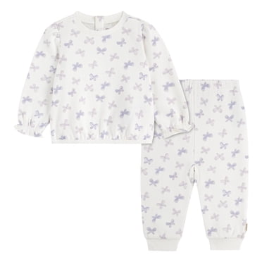 Huggies Happy Hugs Infant Girl Printed 2-Piece Top and Pants Set
