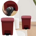 thumbnail image 1 of Oleegame 1PC Trashcans For Bedroom 10L Gallon Trash Can Plastic Step On Kitchen Trash Can Black Compost Bathroom Trash Garbage Can Kitchen Trash Red, 1 of 8
