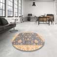 thumbnail image 3 of Ahgly Company Indoor Rectangle Abstract Rose Purple Oriental Area Rugs, 6' x 9', 3 of 6