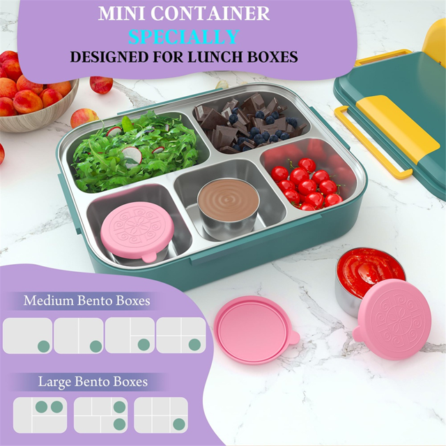 Salad Sauce Container Salad Sauce Container with Lid Small Leak-Proof Reusable Salad Dressing Container