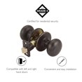 thumbnail image 3 of Design House 753020 Cambridge Universal Latch Passage Door Knob, Adjustable Backset, 3 of 7